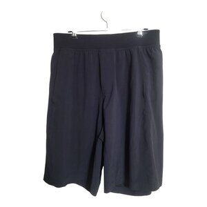 LULULEMON Shorts Men M Black Pull-on Elastic Waist Athletic Activewear Gym